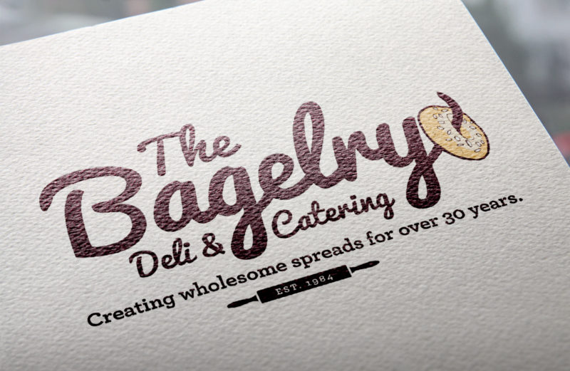 The Bagelry Silver Spring Logo by Duckpin Design