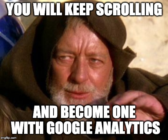 Obi Wan Kenobi Google Analytics Duckpin